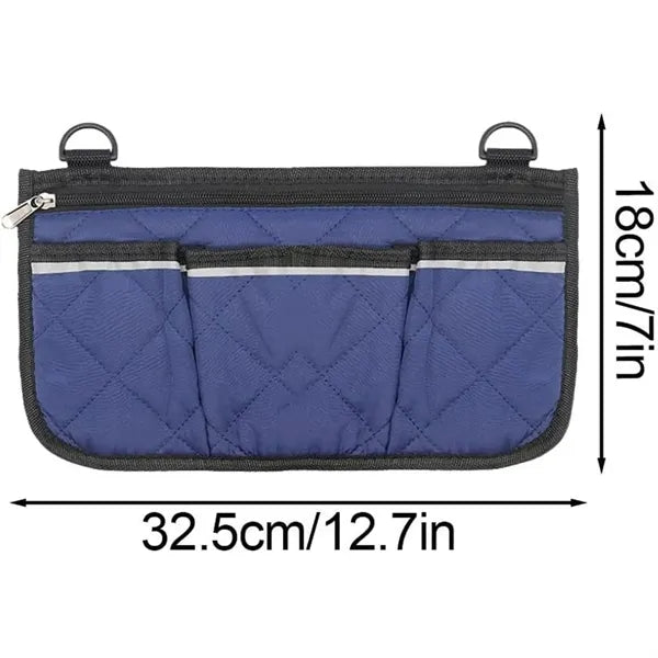 Wheelchair Side Bag, Armrest Storage Pouch