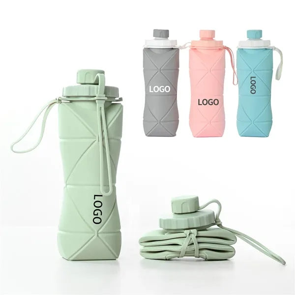 20 oz Collapsible Silicone Water Bottle