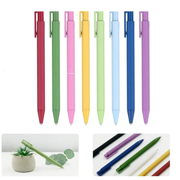 Black Bullet Tip Press Ballpoint Pen