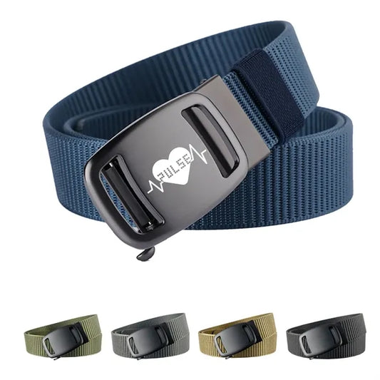 50" Nylon Tactical Belt for Men Adjustable Zinc Alloy Buckle