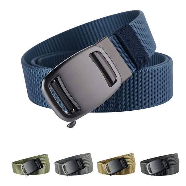 50" Nylon Tactical Belt for Men Adjustable Zinc Alloy Buckle