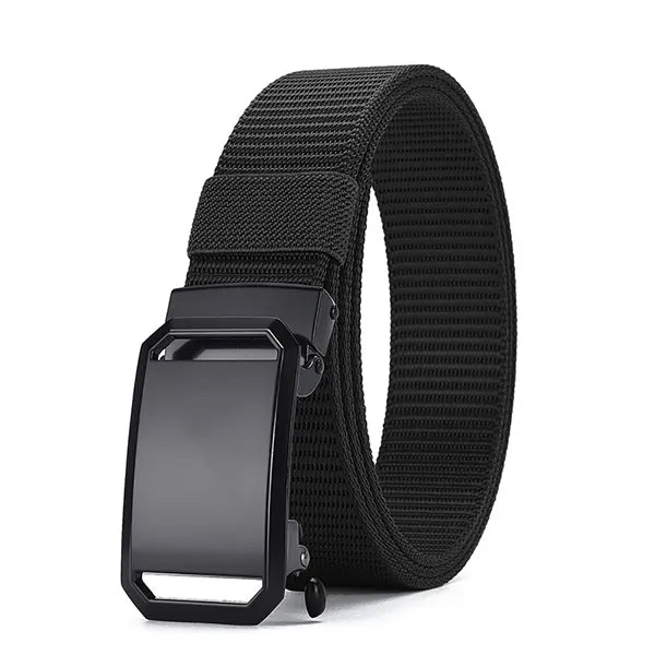 Men Tactical Waist Belt Nylon Canvas Breathable Zinc Buckle