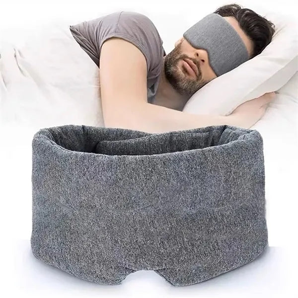 100% Cotton Breathable Sleep Mask Wrap-Around Blindfold