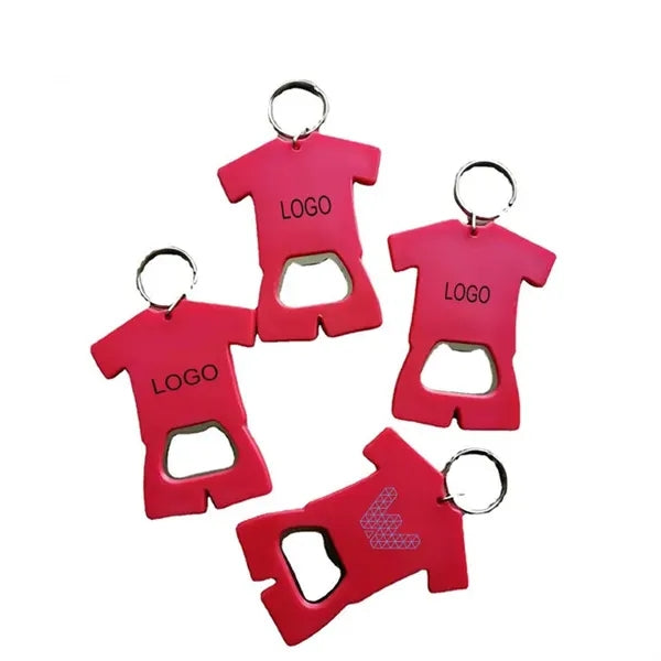 Miniature sports jersey shape mini bottle opener