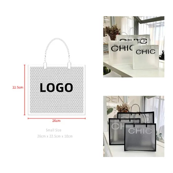 Chic PVC Garment Handbag
