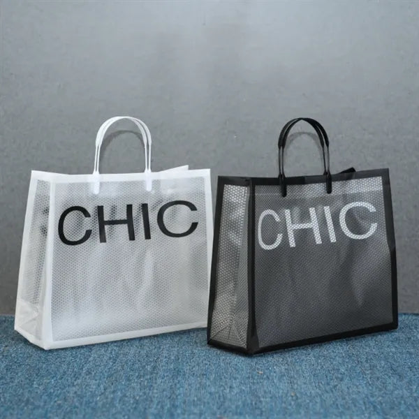 Chic PVC Garment Handbag