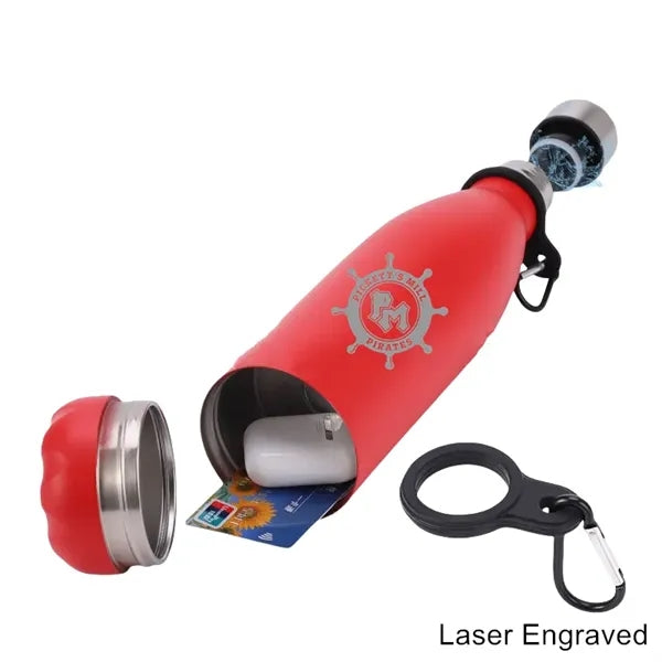 20 oz Cola-Shaped Stainless Steel Bottle with Stash Can