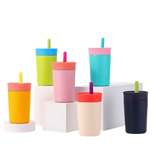 12 oz Kids Insulation Stainless Steel Tumbler with Straw