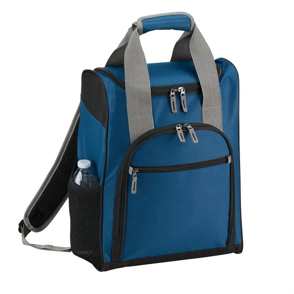 RPET 24-Can Backpack Cooler - Insulated Bag, Eco-Friendly