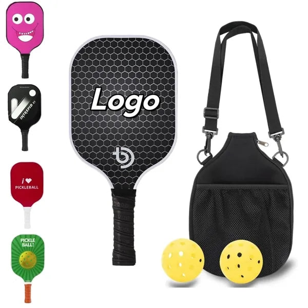 Pickleball Paddles with 2 Balls and Bag(Customizable)