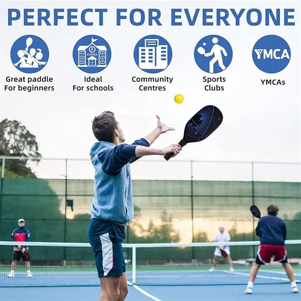 Pickleball Paddles with 2 Balls and Bag(Customizable)