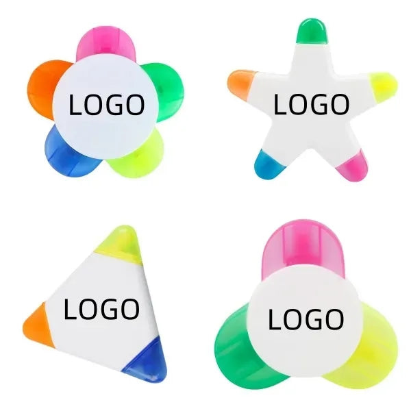 Flower-shaped graffiti fluorescent marker for stationery