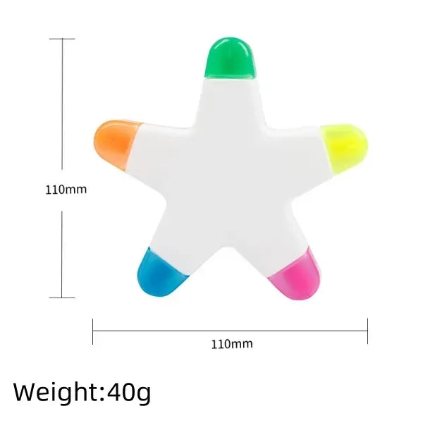 Flower-shaped graffiti fluorescent marker for stationery