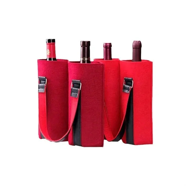 Red wine double handbag shockproof protective cover gift bag
