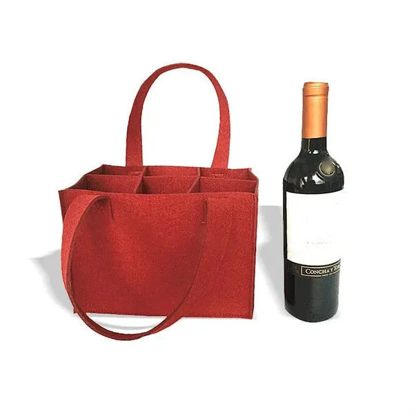 Red wine double handbag shockproof protective cover gift bag