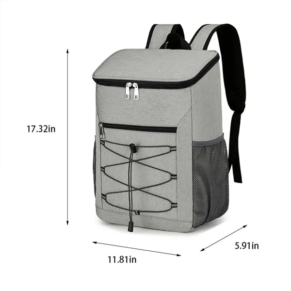 Insulated large outdoor picnic food storage cooler backpack