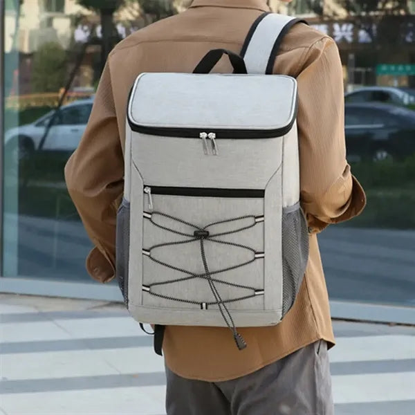 Insulated large outdoor picnic food storage cooler backpack