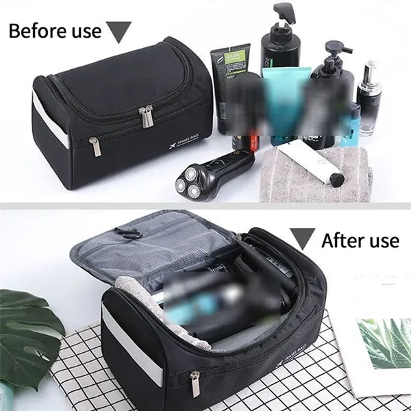 Multifunctional portable travel toiletries cosmetics bag