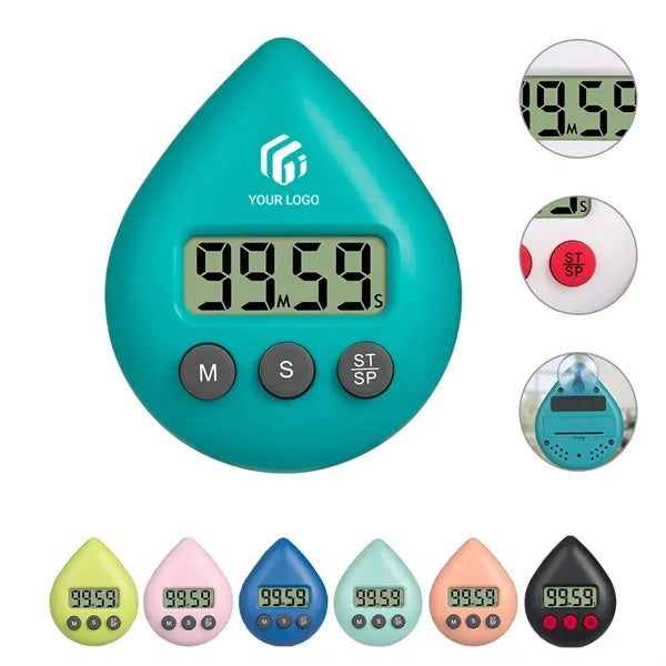 Cartoon creative student learning electronic reminder timer