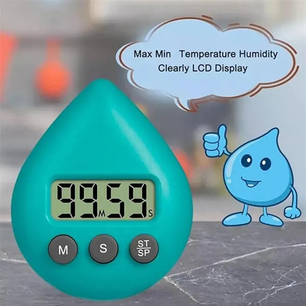 Cartoon creative student learning electronic reminder timer