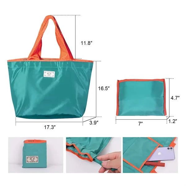 Large Foldable Drawstring Eco-Friendly Shopping Bag