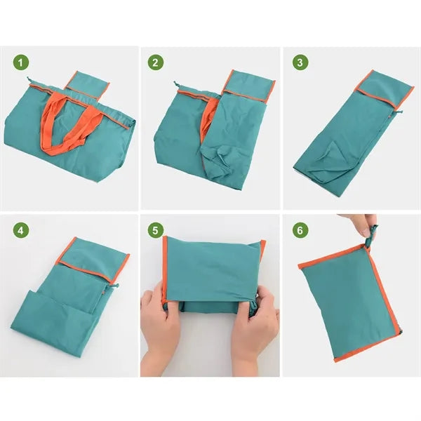 Large Foldable Drawstring Eco-Friendly Shopping Bag