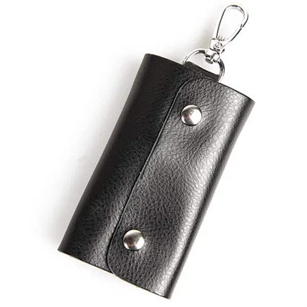 6 Keytags Keychain Holder Real Leather