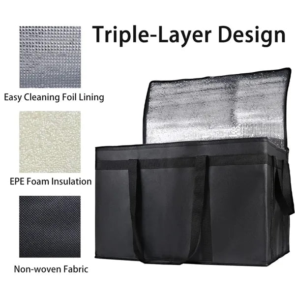 77L Extra Large Cooler Insulated Food Delivery Bag