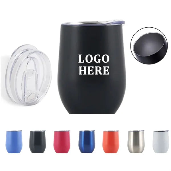 12 oz Stainless Steel Tumbler With Lid
