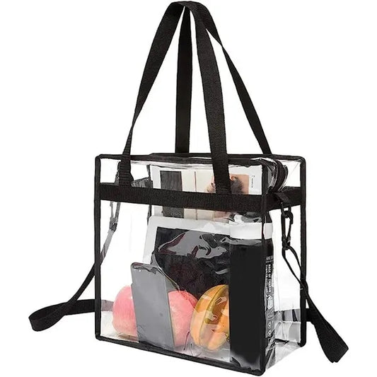Clear Tote Bag with Zipper Closure