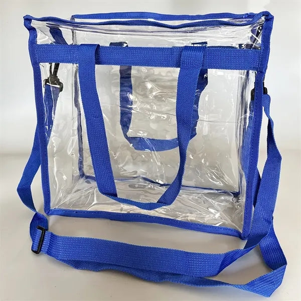 Clear Tote Bag with Zipper Closure