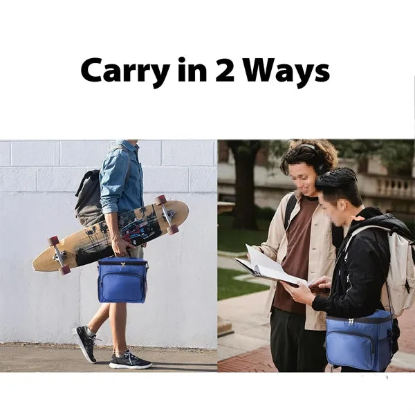 16-Can Insulated Lunch Cooler Bag for Work and Picnic