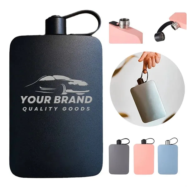 16Oz Portable Small Flasks Men Travel Camping Water Bottle