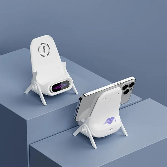 Mini Chair Wireless Fast Charger Phone Holder Stand