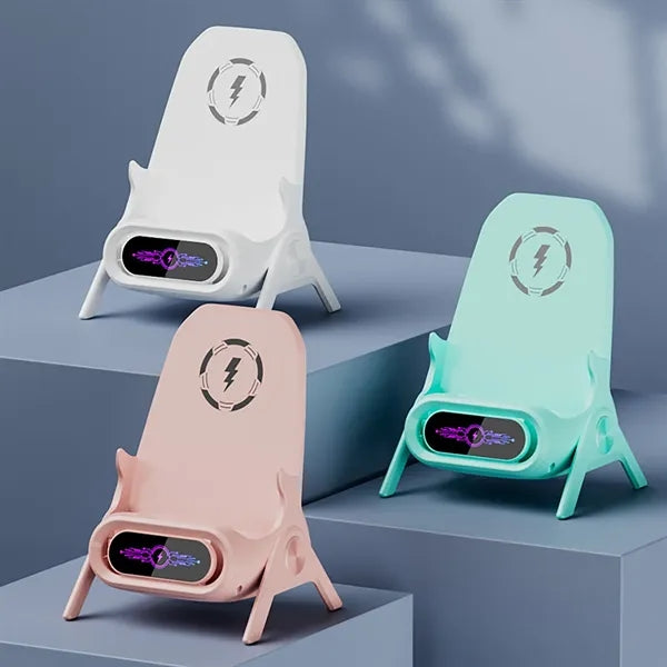Mini Chair Wireless Fast Charger Phone Holder Stand