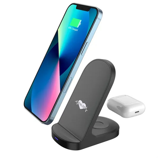 15W Max Fast Wireless Charging Station for Android/IOS