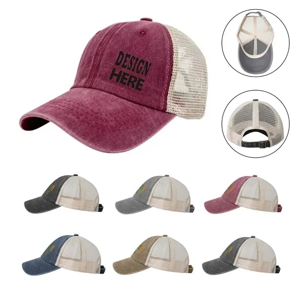 Ventilated Retro Mesh Baseball Hats