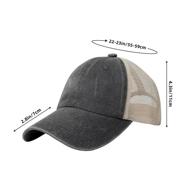 Ventilated Retro Mesh Baseball Hats