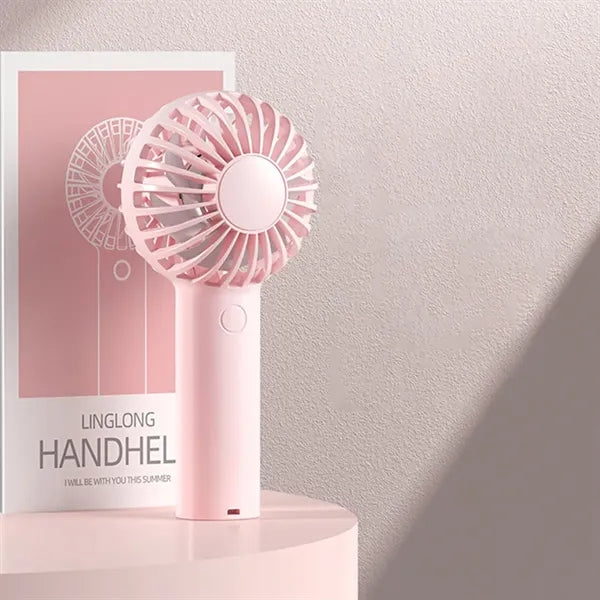 Mini Rechargeable Handheld Fan with 3 Speed Settings