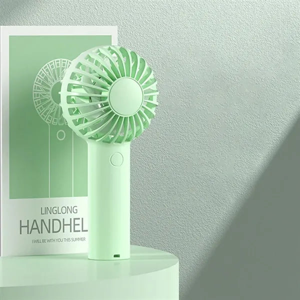 Mini Rechargeable Handheld Fan with 3 Speed Settings