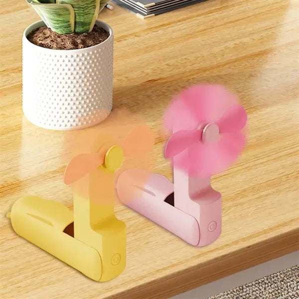 Portable USB Rechargeable Mini Handheld Fan for Travel