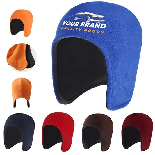 Fleece Beanie Earflap Elderly sleep Hat Outdoor Winter Cap