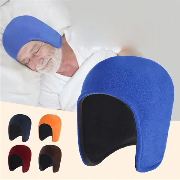 Fleece Beanie Earflap Elderly sleep Hat Outdoor Winter Cap