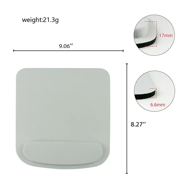 Square Standard Mouse Pad with Wrist Support