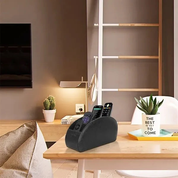 PU Leather Remote Control Storage Box