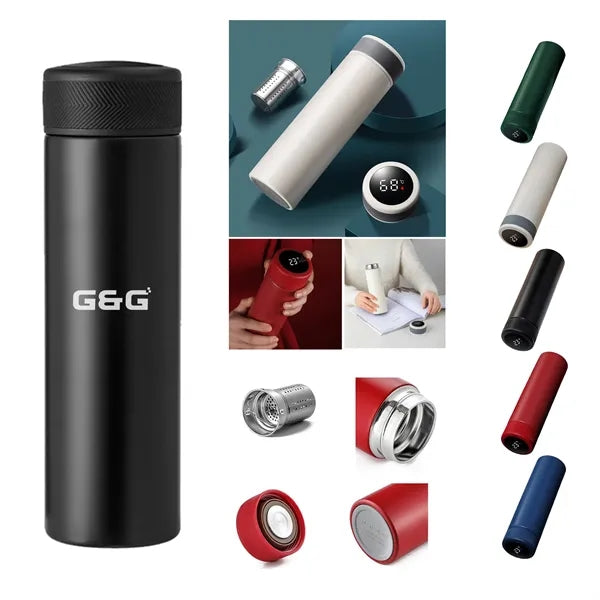 17OZ Intelligent Temperature Insulated Water Bottle