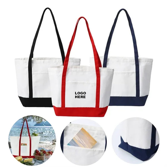 Heavy Duty Shopping Tote Large Canvas Bag for Women