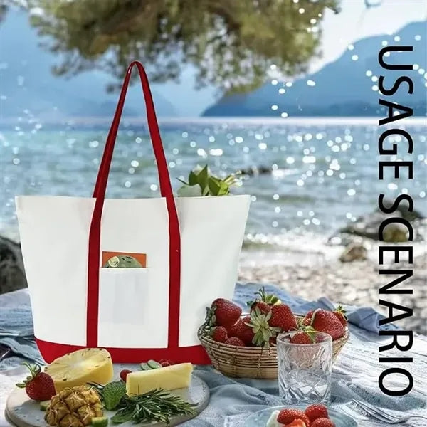 Heavy Duty Shopping Tote Large Canvas Bag for Women