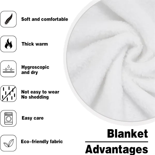 350gsm Custom Flannel Blanket