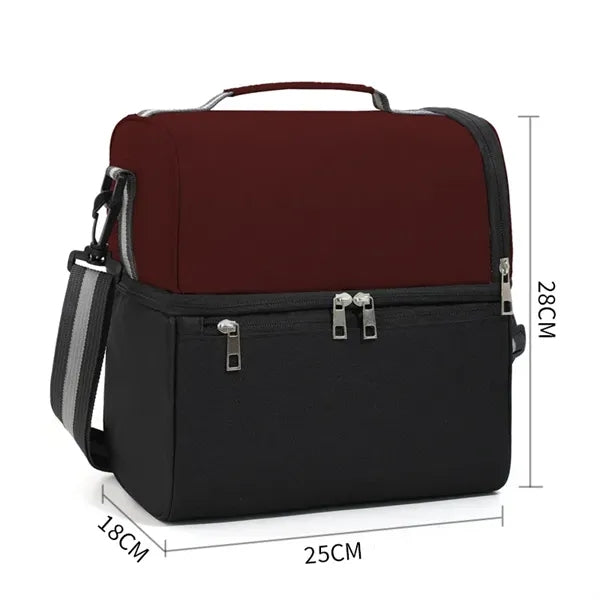 Dual Compartment Lunch Bag
